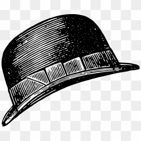 Bowler Hat Vintage Victorian Drawing Clip Arts - Bowler Hat Drawing, HD Png Download - bowler hat png