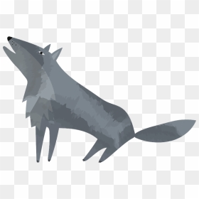 Howling Wolf Clipart - Shark, HD Png Download - wolf howling png