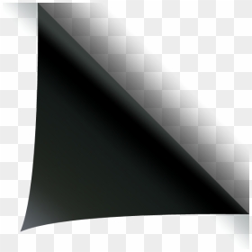 Folded Corner Png - Monochrome, Transparent Png - corner png