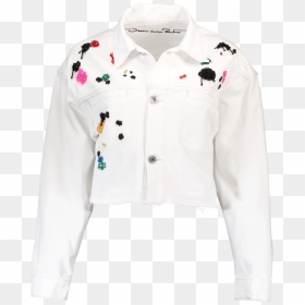 Painted White Denim Jacket, HD Png Download - white paint splatter png