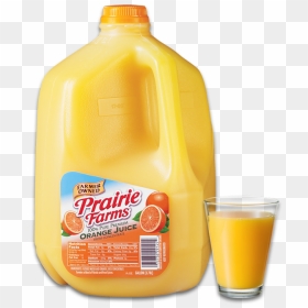 Orange Juice - Prairie Farms Orange Juice Gallon, HD Png Download - orange juice png