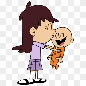 Lincoln Clipart Child - Loud House Baby Lincoln And Luna, HD Png Download - hug png