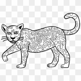 Excellent Cartoon Jaguar Coloring Pages With Jaguar - Easy Jaguar Clip Art, HD Png Download - jaguar png