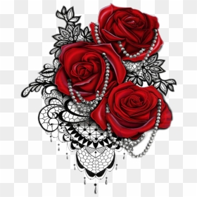 Red Roses Tattoo Design, HD Png Download - rose tattoo png