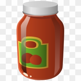 Jar Clipart Spaghetti Sauce, HD Png Download - sauce png