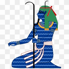 Also, Look At The Blue Wavy Lines, Www - Nun Egyptian God Png, Transparent Png - wavy lines png