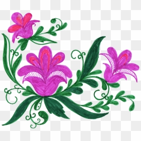 10 Colorful Flower Corner Png Transpa Onlygfx, Transparent Png - corner png