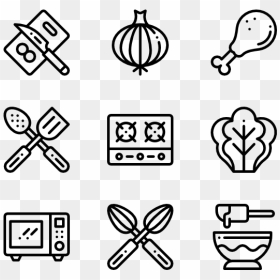 Web Design Line Icon, HD Png Download - cooking png