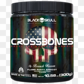 Crossbones Black Skull Png, Transparent Png - black skull png
