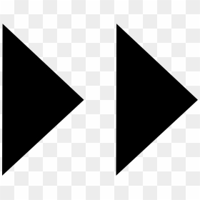 Double Arrow To The Right - Triangle, HD Png Download - double arrow png