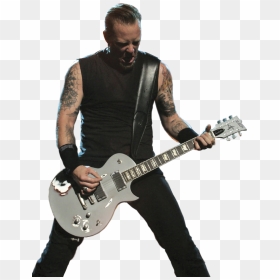 Bass Guitarist Guitar Bassist Metallica Electric Clipart - James Hetfield Full Body, HD Png Download - metallica png