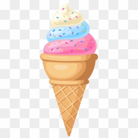 Ice Cream Cone Png Clip Art - Clip Art Ice Cream, Transparent Png - snow cone png