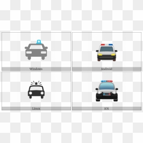 Oncoming Police Car On Various Operating Systems - Police Car, HD Png Download - cop car png