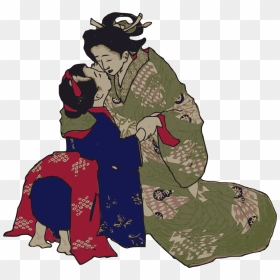 Japan Geisha Png, Transparent Png - hug png