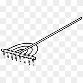 Vector Illustration Of Garden Rake For Yard Work Raking - Yard Work ...