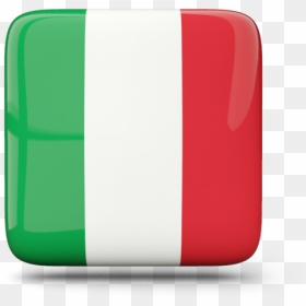 Glossy Square Icon - Italy Flag Icon Square, HD Png Download - italian flag png