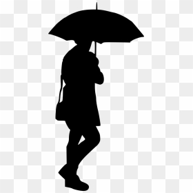 Thumb Image - Person With Umbrella Silhouette, HD Png Download - hole in wall png