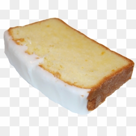 Slice Of Lemon Pound Cake - Lemon Pound Cake Slice, HD Png Download - cake slice png