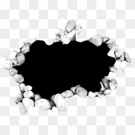 Thumb Image - Clipping Mask Black And White, HD Png Download - hole in wall png