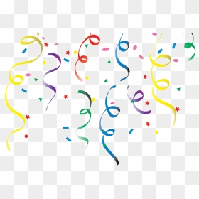 Streamer Png Image Free Download - Confetti And Streamers Clipart, Transparent Png - streamers png