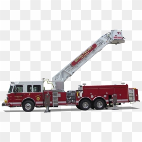 Mid Mount Ladder Truck, HD Png Download - firetruck png