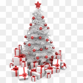 Box White Tree Christmas Gift Free Clipart Hd Clipart - Christmas Tree & Gifts Png, Transparent Png - christmas gift png