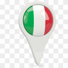 Round Pin Icon - Italy Flag Pin Png, Transparent Png - italian flag png