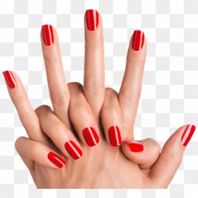 Nails Color Png Image - Red Nails Transparent Background, Png Download - nail polish png
