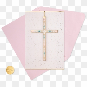 Painted Cross Easter Card - Cross, HD Png Download - upside down cross png