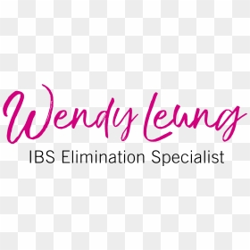 Wendy Leung, Ibs Elimination Specialist And Holistic - Calligraphy, HD Png Download - wendys logo png