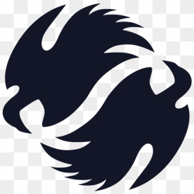 Two Ravens Logo Logo Blue Icon - Illustration, HD Png Download - ravens logo png
