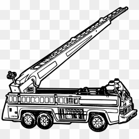 Firetruck Vector Fire Truck - Black And White Clipart Image Of Fire Engine, HD Png Download - firetruck png