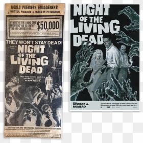 Night Of The Living Dead 1968 Poster, HD Png Download - bite mark png