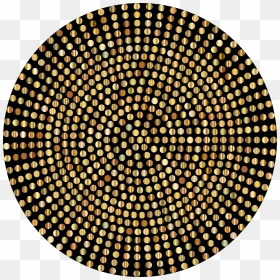Gold Radial Dots Clip Arts - Plate, HD Png Download - gold dots png