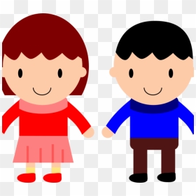 School Boy And Girl Clipart Svg Download Children Helping - Boy And Girl Png, Transparent Png - little girl png