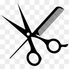 Salon Accessories Png Download Image - Scissors And Comb Transparent, Png Download - hair scissors png
