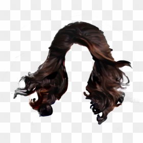 Hair Png Pic - Long Guy Hair Wig, Transparent Png - black hair png
