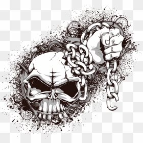 And Symbolism Human Skull Crossbones Png Free Photo - Skull And Chain Vector, Transparent Png - skull and crossbones png transparent background