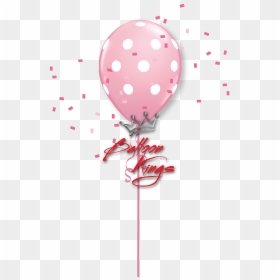 11in Pink Polka Dots - Baby Balloon Png Hd, Transparent Png - gold dots png