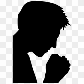 Praying Hands Prayer Silhouette Religion - Pray Silhouette, HD Png Download - prayer hands png