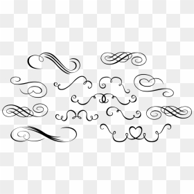 Line Art, HD Png Download - scroll border png