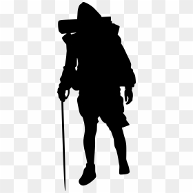 Silhouette, HD Png Download - hiker png