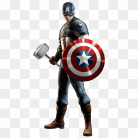 America Universe Cinematic Thor Captain Marvel Clipart - Captain America Marvel Avengers, HD Png Download - thor hammer png