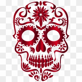 Best 56 Bones Transparent Background On Hipwallpaper - Transparent Background Sugar Skull Clipart, HD Png Download - skull and crossbones png transparent background