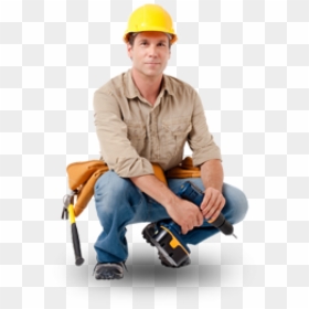 Industrial Worker Png Free Download - Construction Worker Sitting Png, Transparent Png - construction worker png