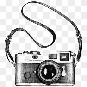 Photography Camera Drawing Free Hd Image Clipart - Camera Photography Drawing, HD Png Download - vintage camera png