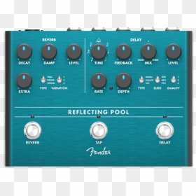 Fender Reverb Pedal, HD Png Download - fender logo png