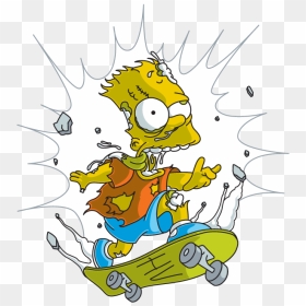 Thumb Image - Cool Bart Simpson Skateboard, HD Png Download - bart simpson png