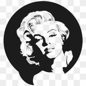 Marilyn Monroe Black And White Drawing, HD Png Download - marilyn monroe png