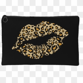 Leopard Lips Kiss Animal Print - Lips Kiss Leopard Print, HD Png Download - leopard print png